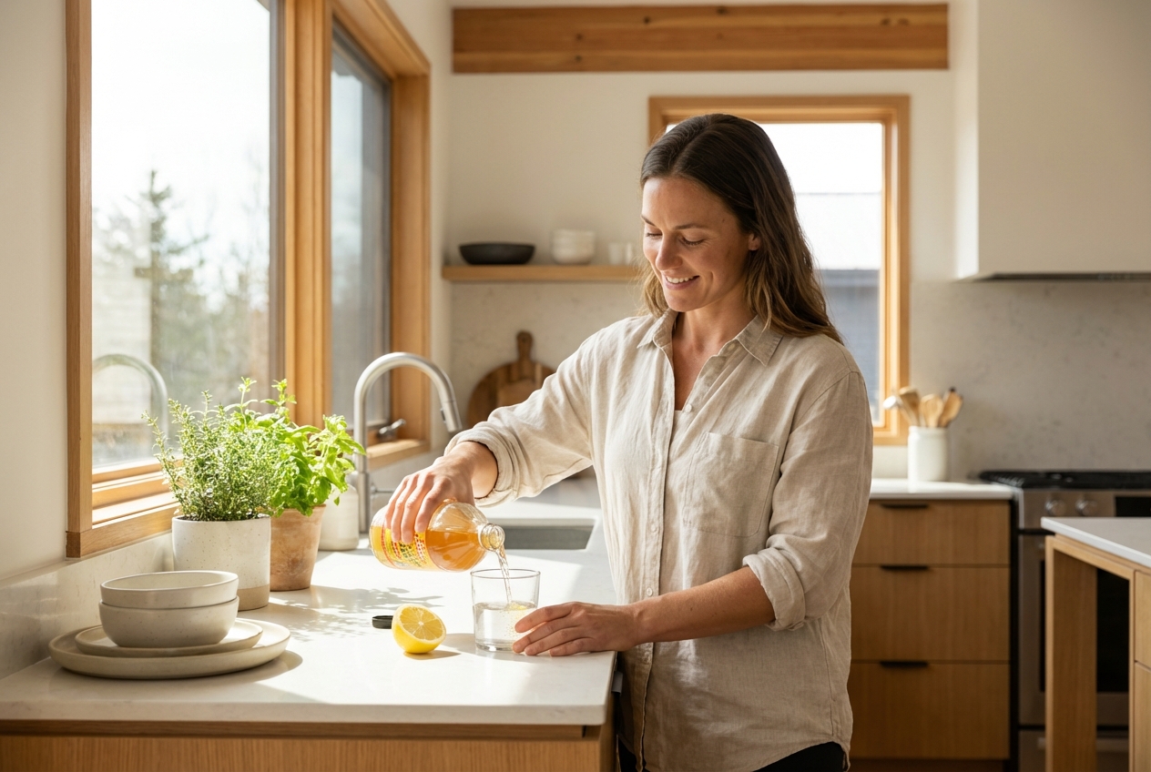 Utilisation du vinaigre de cidre pour maigrir et réguler la glycémie postprandiale grâce à l'acide acétique.